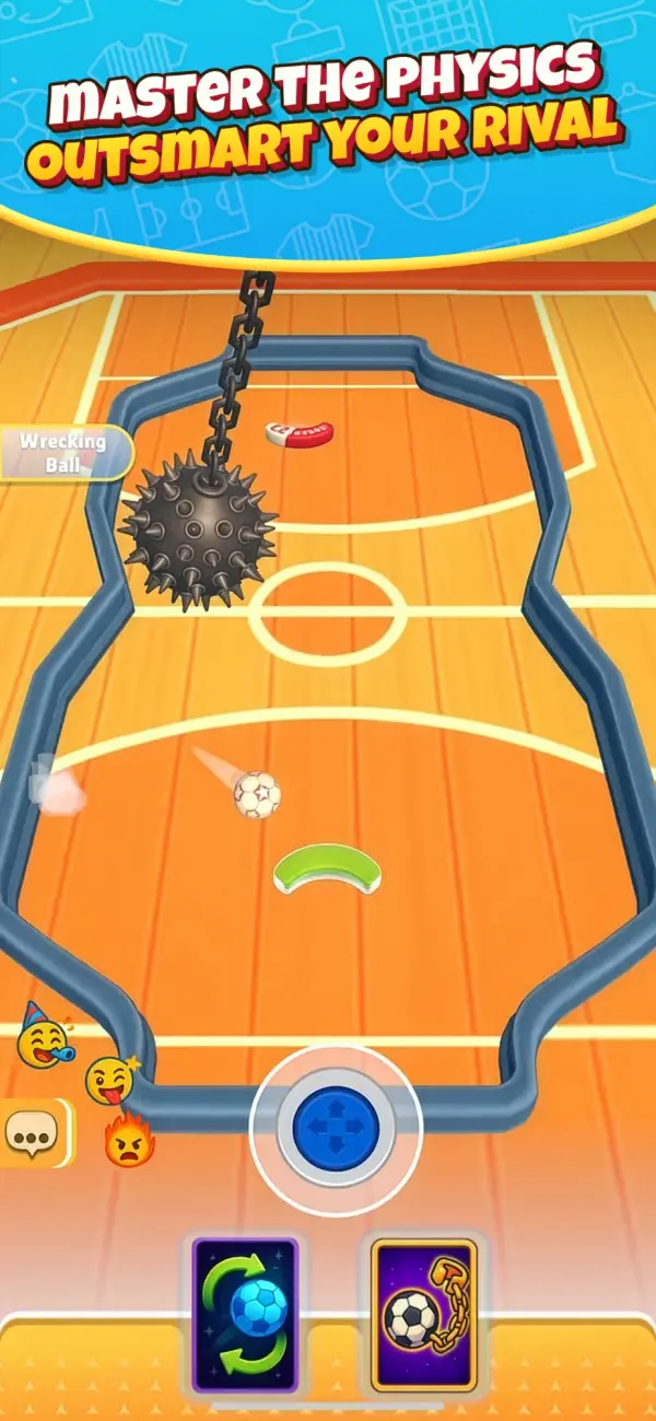 Physics-based play with a wrecking-ball modifier